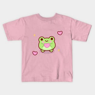 Cute heart frog Kids T-Shirt